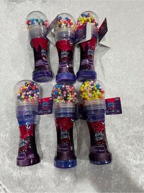 Lot of 6 Super Star Slime Microphone Toy Party Favor Kids Age 3+